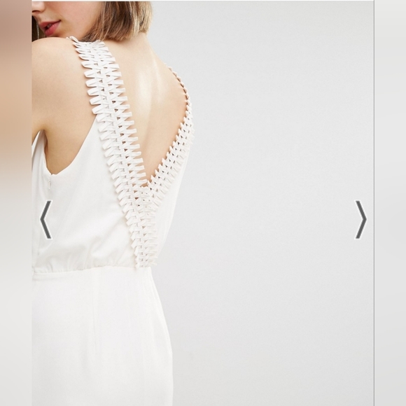 ASOS Warehouse Criss Cross Midi Dress - Picture 4 of 6